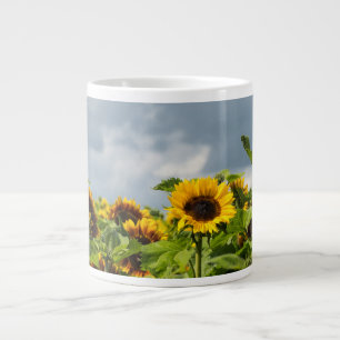 Caneca De Café Grande Campo de Girassóis