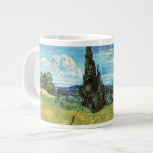 Caneca De Café Grande Campo de trigo verde Vincent van Gogh