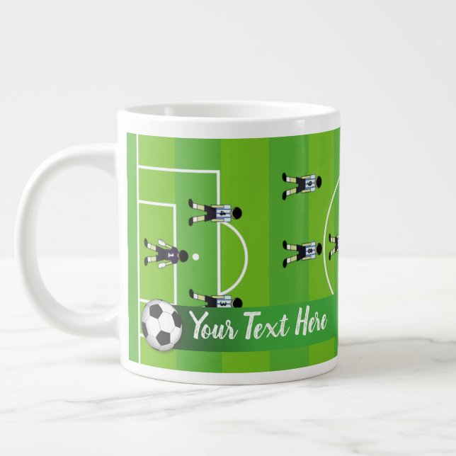 Caneca De Café Grande Campo e equipe de futebol (Esquerda)