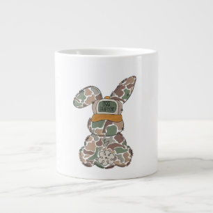 Caneca De Café Grande Camuflagem Bunny Caça Ovos de Páscoa Camisa Gráfic