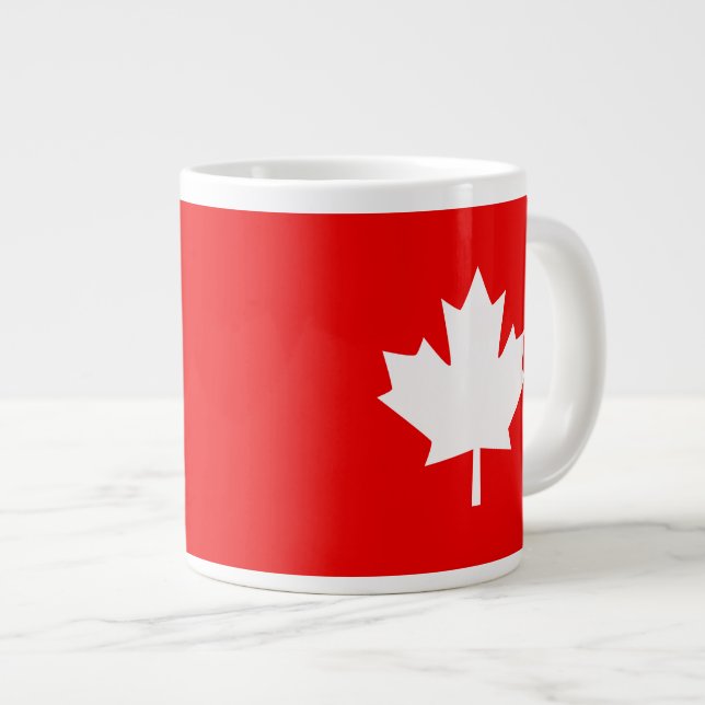 Caneca De Café Grande Canadá Criou 1867 Aniversário 150 Anos (Frente Esquerda)