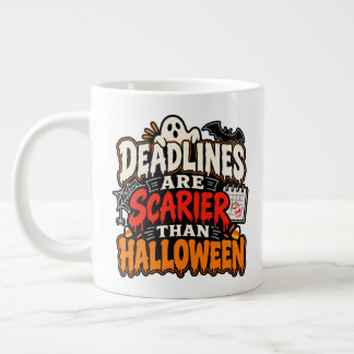 Caneca De Café Grande Canais São Mais Assustadores Que o Dia das Bruxas