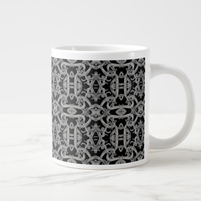 CANECA DE CAFÉ GRANDE CANECA BRANCA GRANDE GÓTICA (Direita)
