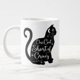 Caneca De Café Grande Caneca de tamanho grande com "Um gato com pouca lo