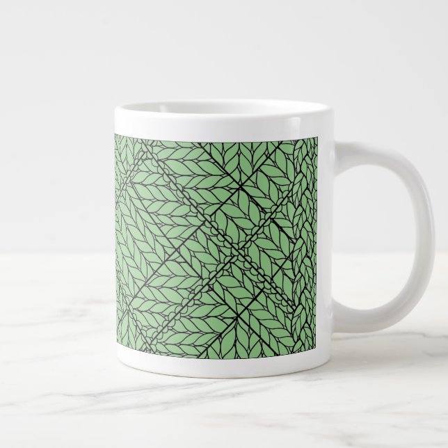Caneca De Café Grande Caneca Grande Branca de MALHA ARGILE SAGE (Direita)