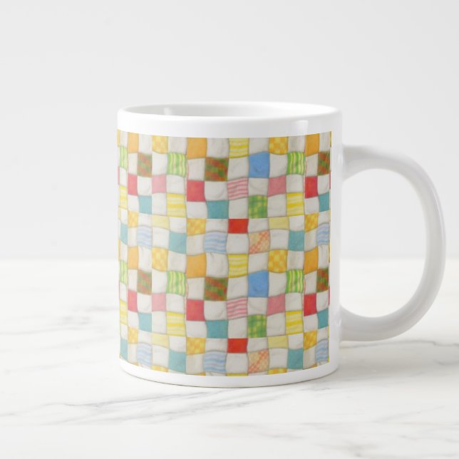 CANECA DE CAFÉ GRANDE CANECA GRANDE COLCHA LOUCA (Direita)