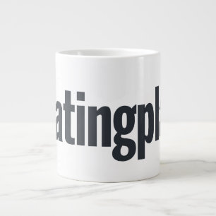 Caneca De Café Grande Caneca grande com logotipo Meatingplace