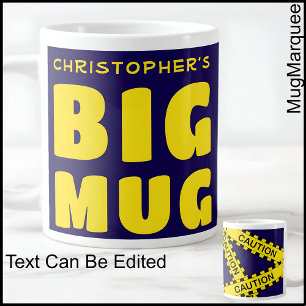 Caneca De Café Grande Caneca Grande com Nome Personalizado Divertido Fit