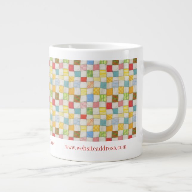 CANECA DE CAFÉ GRANDE CANECA GRANDE DE IDENTIFICAÇÃO DE NEGÓCIOS CRAZY Q (Direita)