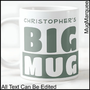 Caneca De Café Grande Caneca Grande de Nome Personalizado Divertido com