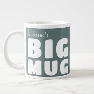 Caneca De Café Grande Caneca Grande Nome Personalizado Cinza C13 Piada D