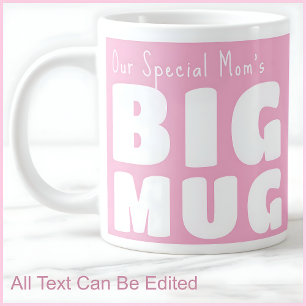 Caneca De Café Grande Caneca Grande Rosa da Mamãe Especial C90 & Diversã