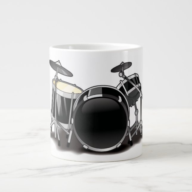 Caneca De Café Grande Caneta de Drummer (Frente)