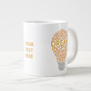 Caneca De Café Grande Canetas personalizadas da lâmpada Inspiracional