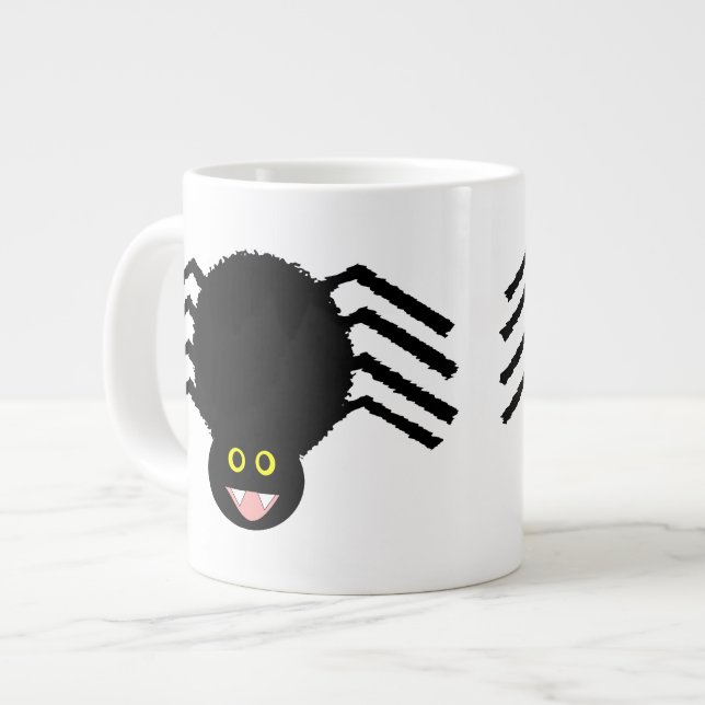 Caneca De Café Grande Canhão de Aranha Negra (Frente Esquerda)