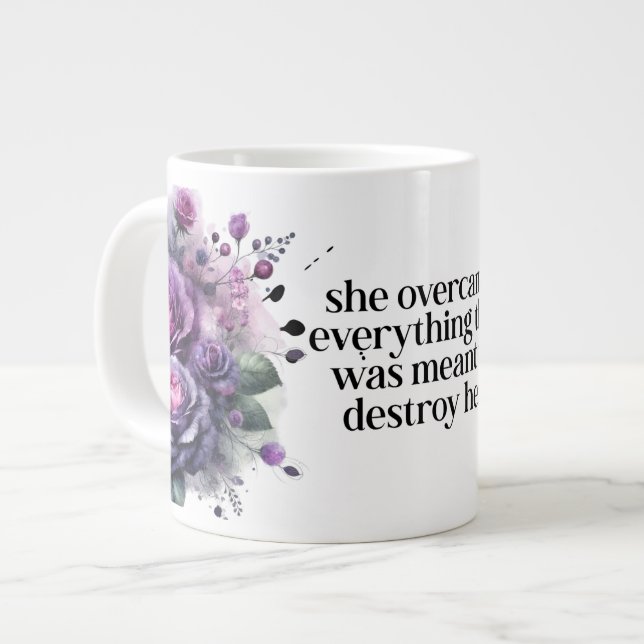Caneca De Café Grande Canhão de Mulheres Inspiracionais (Frente Esquerda)
