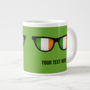 Caneca De Café Grande Canhões personalizados do Irish Shades