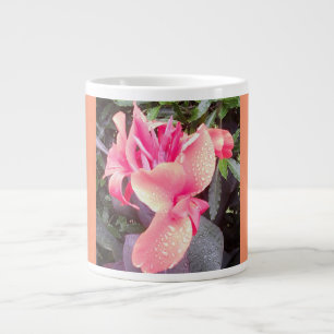 Caneca De Café Grande Canna Lily Fotografia Jumbo Pink