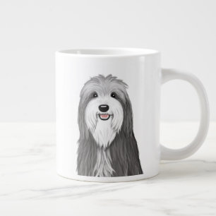 Caneca De Café Grande Cão Cartoon Collie Pet Lover bonito