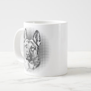 Caneca De Café Grande cão German shepherd