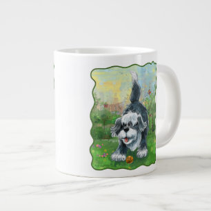 Caneca De Café Grande Cão Ovelheiro Desgrenhado