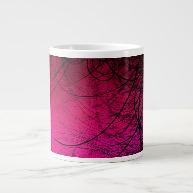 Caneca De Café Grande Caos magenta - Mug de café (Frente)