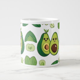 Caneca De Café Grande Capa de telefone de Casal Avocado | Funny Kawaii F
