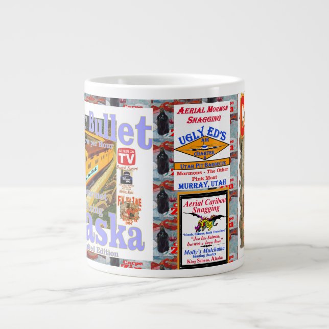 Caneca De Café Grande CAPT Capitão Dan Priapus ALASKA AK (Frente)