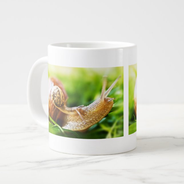 Caneca De Café Grande Caracóis (Frente Esquerda)