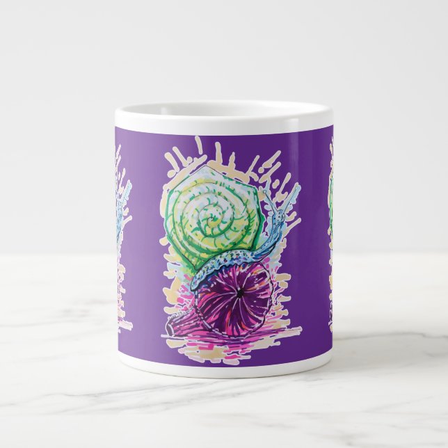 Caneca De Café Grande Caracol na Fig (Frente)