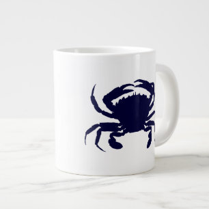 Caneca De Café Grande Caranguejo Azul Escuro 2