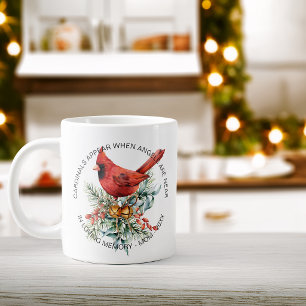 Caneca De Café Grande Cardeais Aparecem Simpatia Verde do Feriado