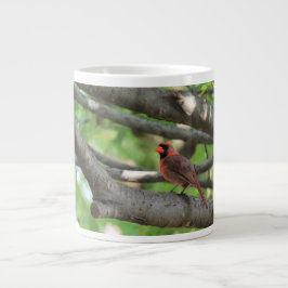 Caneca De Café Grande Cardeal em árvore, com citação de John Muir