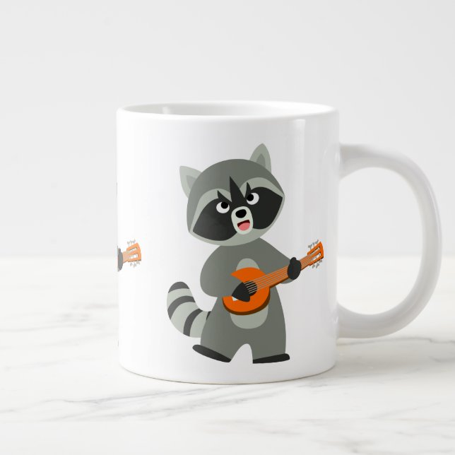 Caneca De Café Grande Caricatura Básica Em Banjo (Direita)