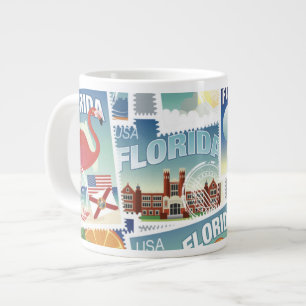 Caneca De Café Grande Carimbos da Flórida