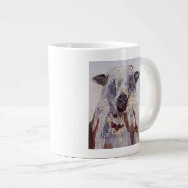 Caneca De Café Grande Carneiros (Frente Esquerda)