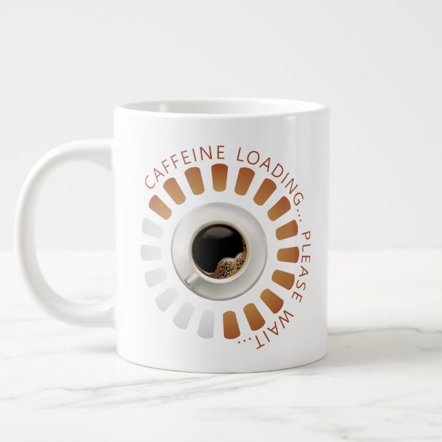 Caneca De Café Grande Carregando cafeína (Esquerda)