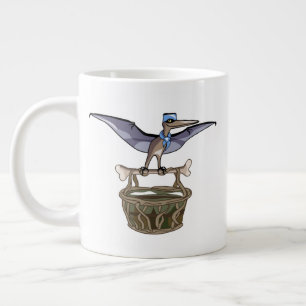 Caneca De Café Grande Carregando Pteranodon A Cesta