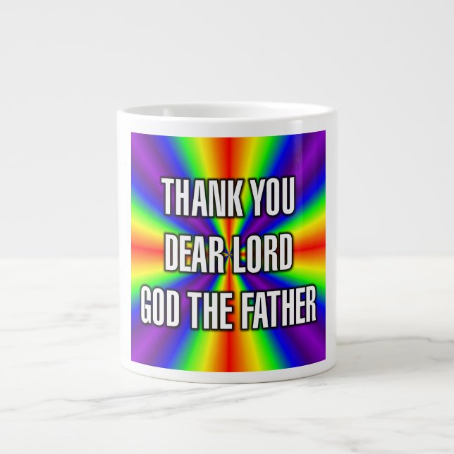 CANECA DE CAFÉ GRANDE CARRINHO DE CHÁ PARA O SENHOR DEUS PAI (Frente)