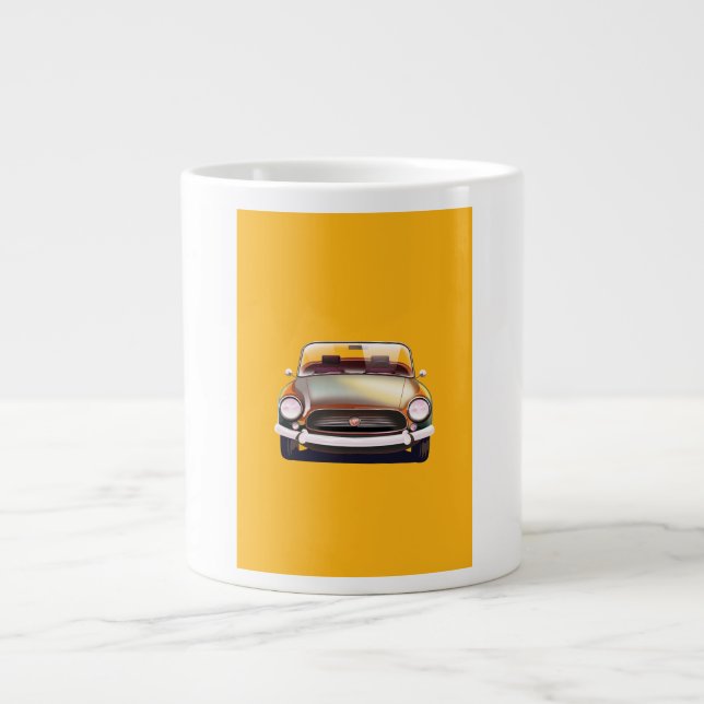Caneca De Café Grande Carro clássico vintage (Frente)