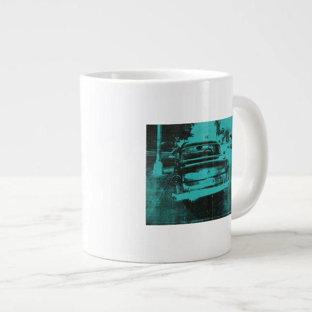 Caneca De Café Grande Carro verde (Frente Esquerda)