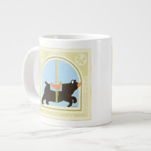 Caneca De Café Grande Carrossel Bear por June Erica Vess