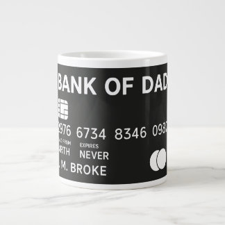 Caneca De Café Grande Cartão Bancário do Papai