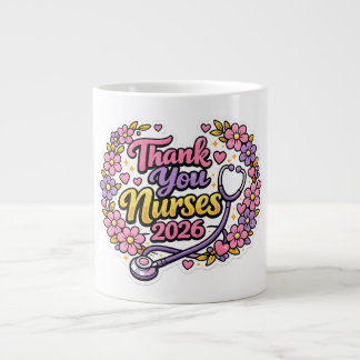 Caneca De Café Grande Cartão de Boas Festas para Enfermeiros 2026