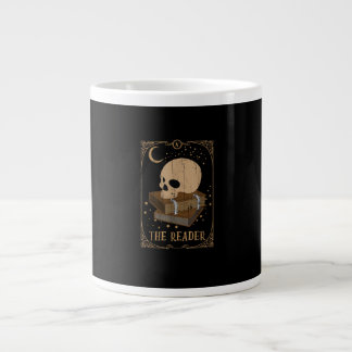 Caneca De Café Grande Cartão de Leitor de Livros Pagan Goblincore Goth O