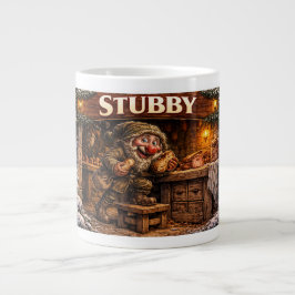 Caneca De Café Grande Cartão postal do Yule Lad islandês atarracado