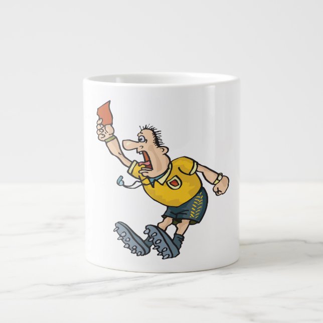 Caneca De Café Grande Cartão vermelho (Frente)