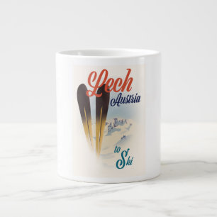 Caneca De Café Grande Cartaz de esqui Lech Áustria
