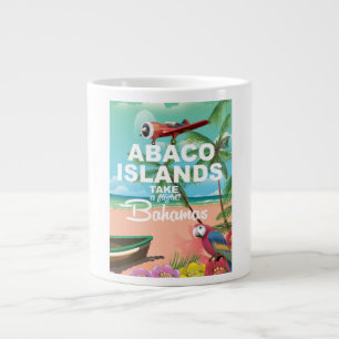 Caneca De Café Grande cartaz de férias das Ilhas Abaco