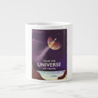 Cartaz de ficção científica vintage Tour o Univers